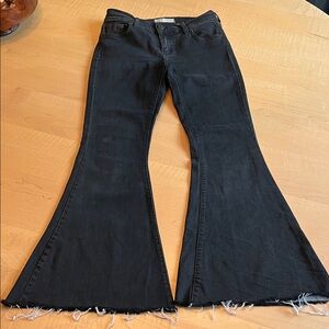 Free People Black Flare Jeans